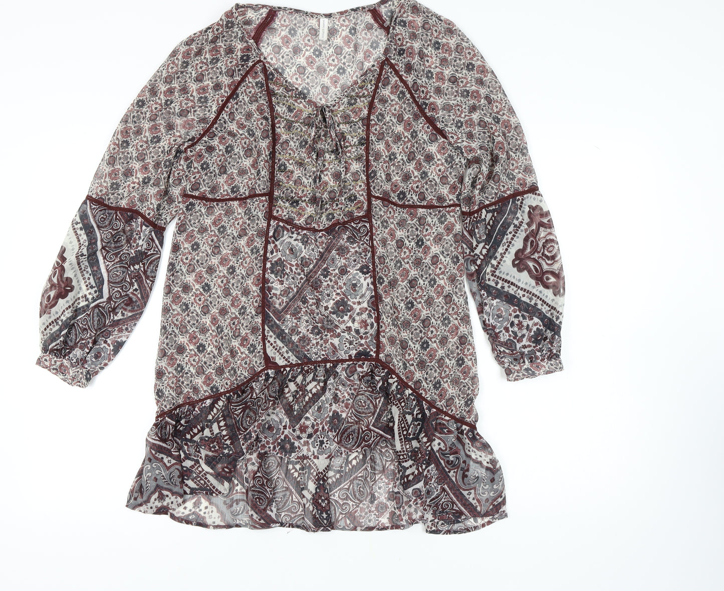 Marks and Spencer Multicoloured Tunic Blouse Size 16