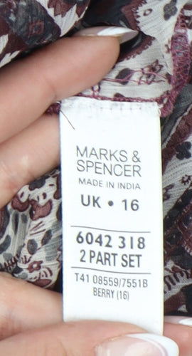Marks and Spencer Multicoloured Tunic Blouse Size 16
