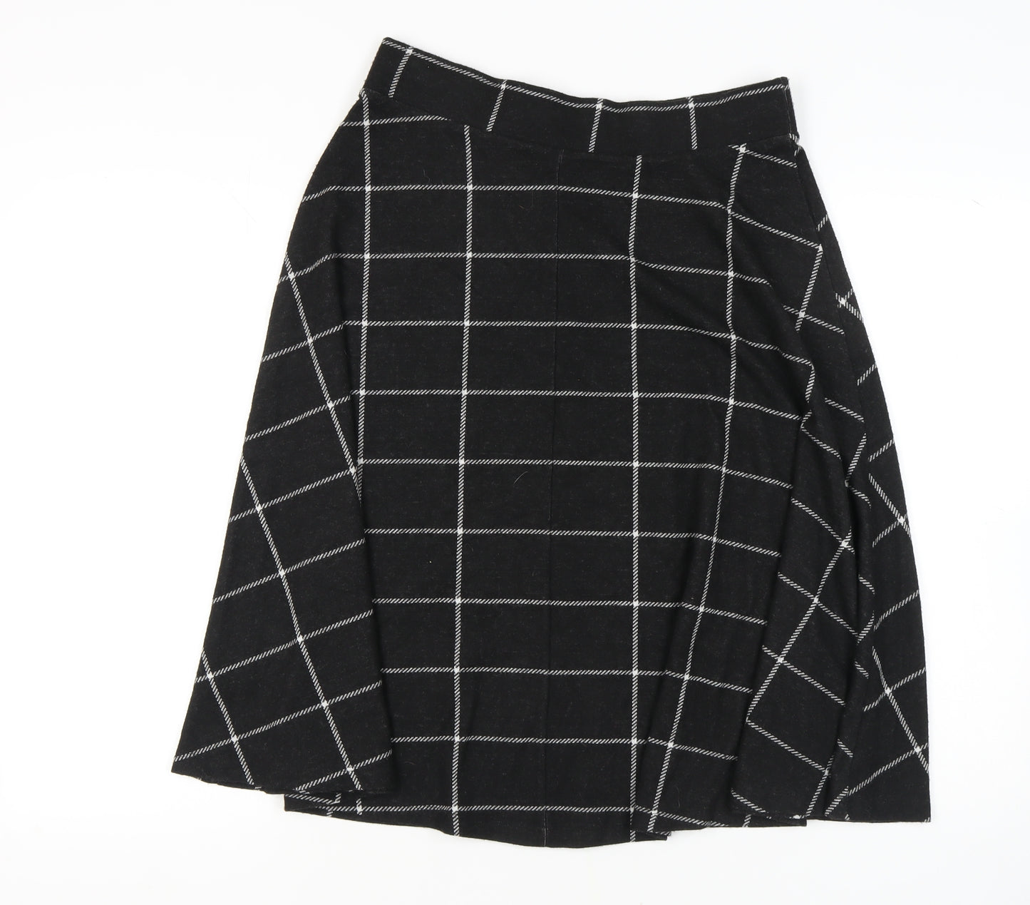 Marks and Spencer Women's Black A-Line Skirt, Size 14