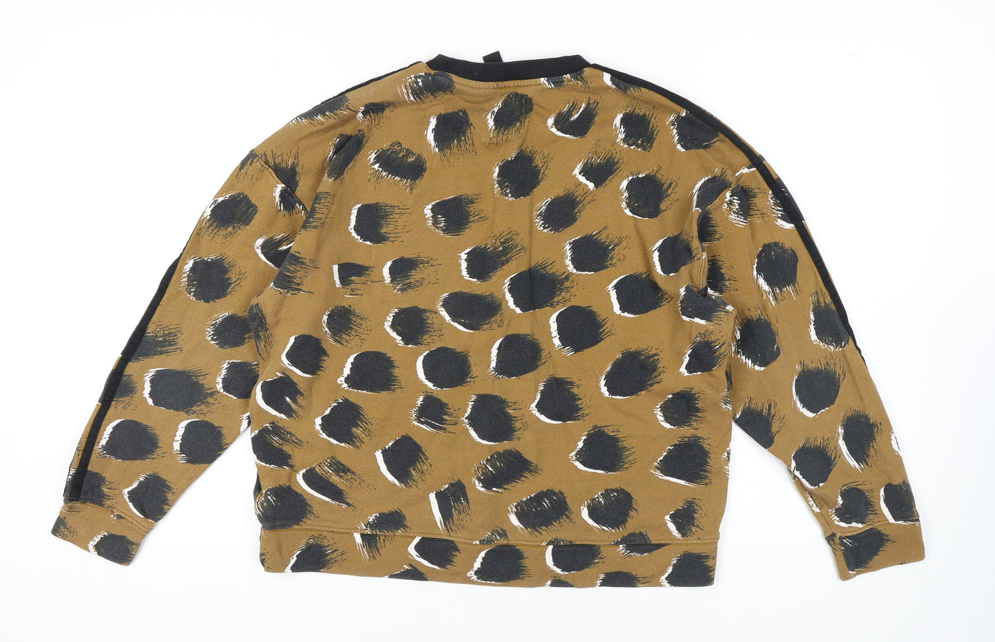 Adidas Women's Brown Pullover Animal Print Sweatshirt M