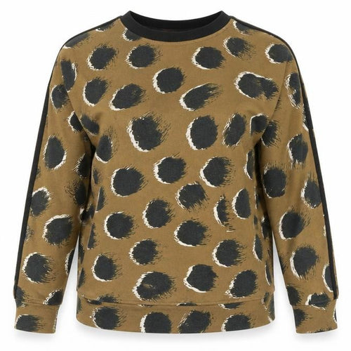 Adidas Women's Brown Pullover Animal Print Sweatshirt M