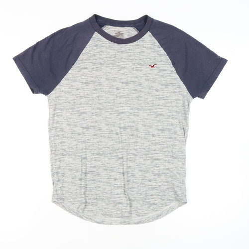 Hollister Men's Grey XS Colourblock T-Shirt