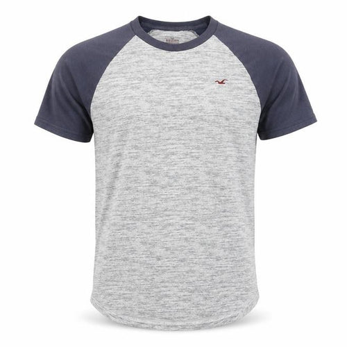 Hollister Men's Grey XS Colourblock T-Shirt
