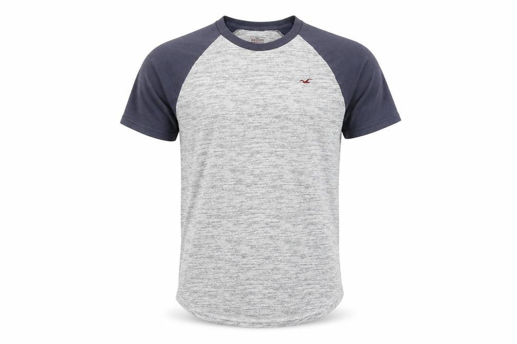 Hollister Men's Grey XS Colourblock T-Shirt