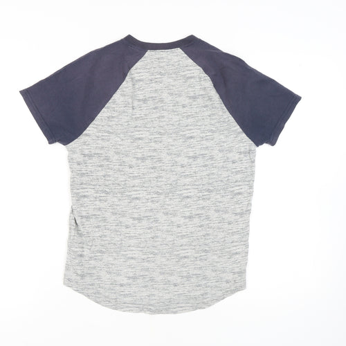Hollister Men's Grey XS Colourblock T-Shirt
