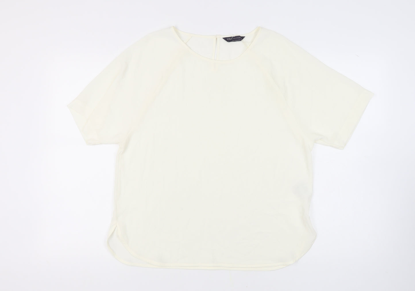 M&S Women's Ivory Short Sleeve Raglan Top 14