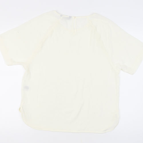 M&S Women's Ivory Short Sleeve Raglan Top 14