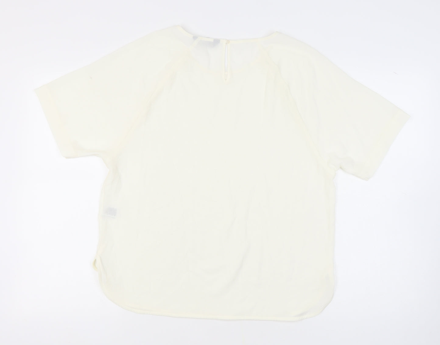 M&S Women's Ivory Short Sleeve Raglan Top 14