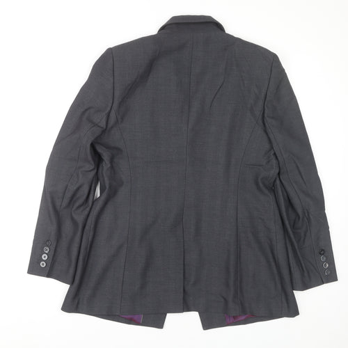 Next Women's Grey Regular Fit Blazer, Size 16