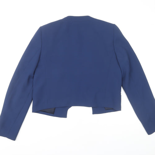 Mango Women's Blue Cropped Blazer M