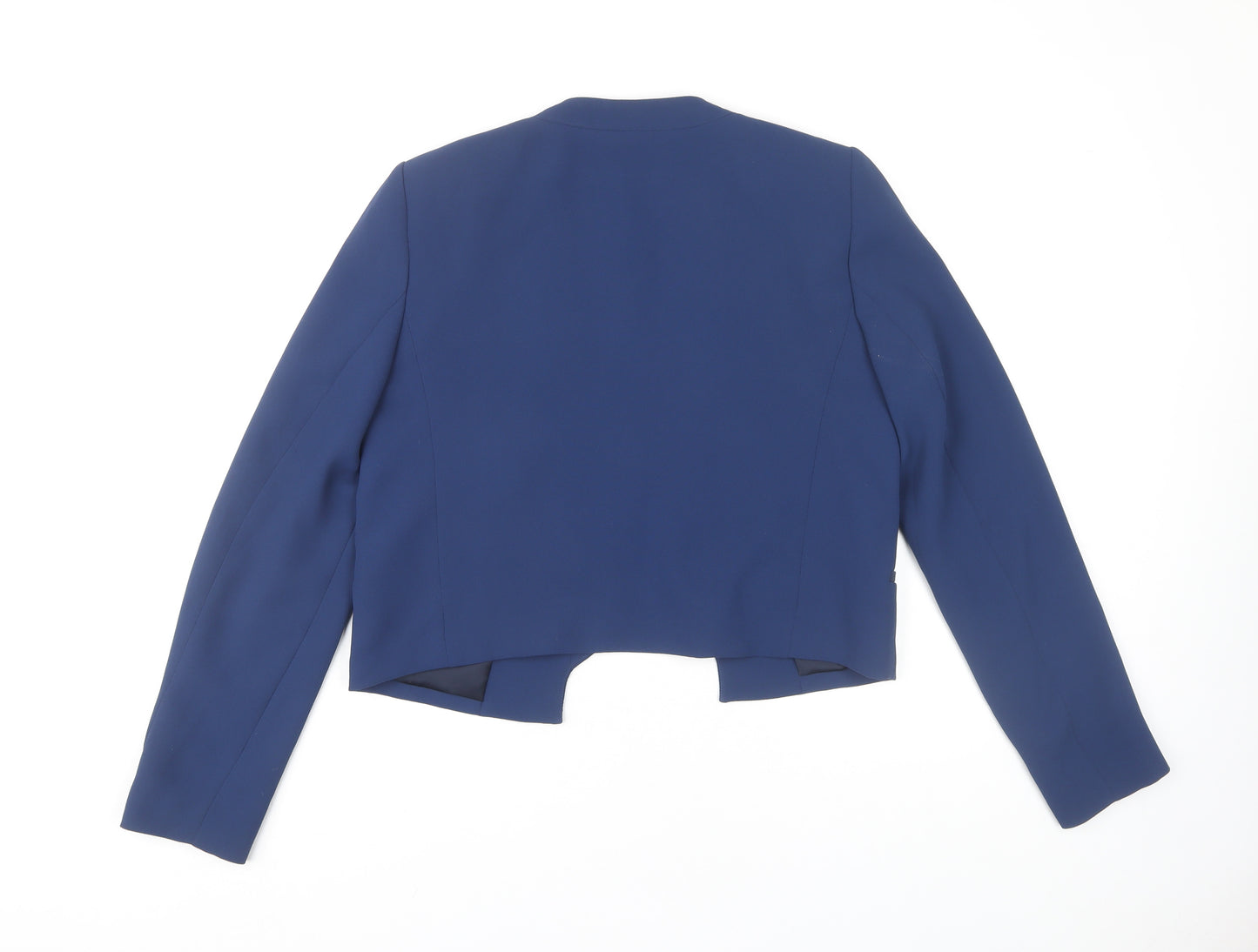 Mango Women's Blue Cropped Blazer M