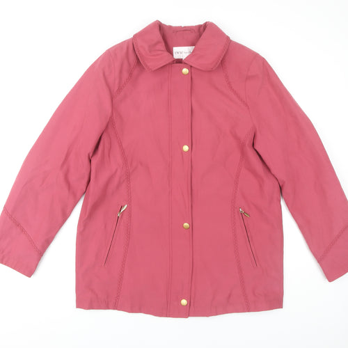 EWM Women's Pink Long Sleeve Coat Size 16