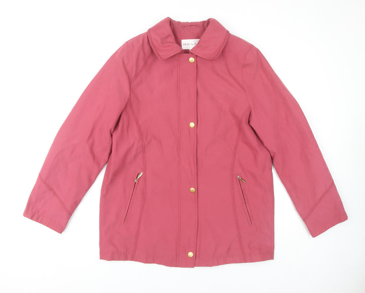 EWM Women's Pink Long Sleeve Coat Size 16