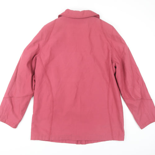 EWM Women's Pink Long Sleeve Coat Size 16