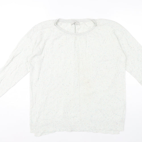 Next Women's Ivory Round Neck Pullover Jumper, Size 16