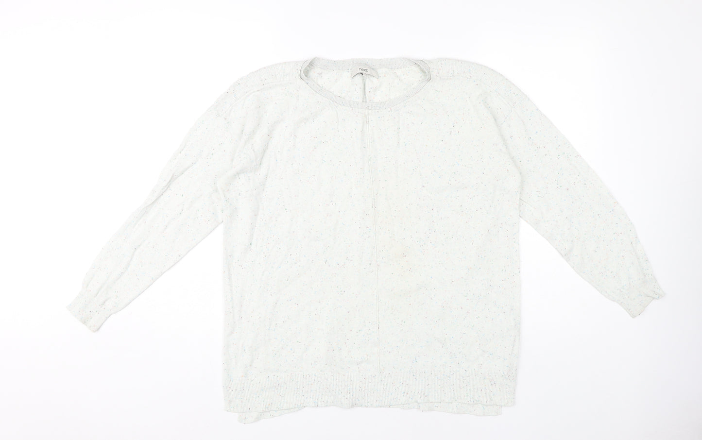 Next Women's Ivory Round Neck Pullover Jumper, Size 16