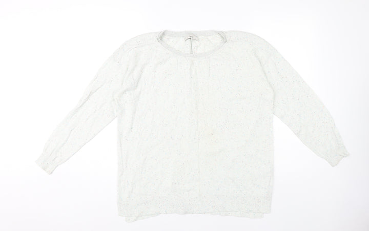 Next Women's Ivory Round Neck Pullover Jumper, Size 16