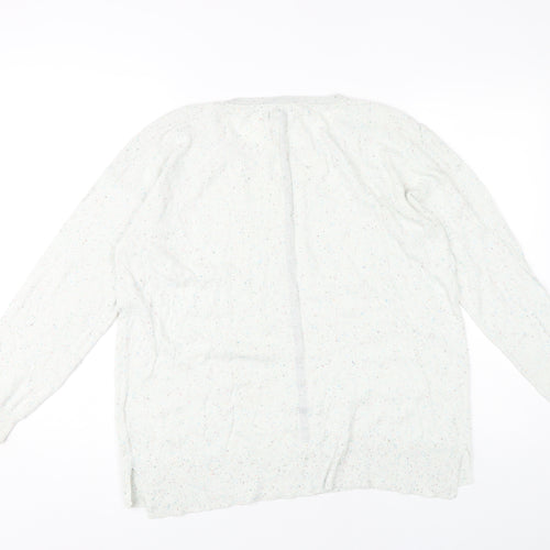 Next Women's Ivory Round Neck Pullover Jumper, Size 16
