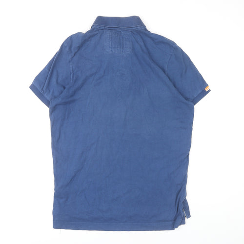 Superdry Men's Blue Polo Shirt L Classic Logo