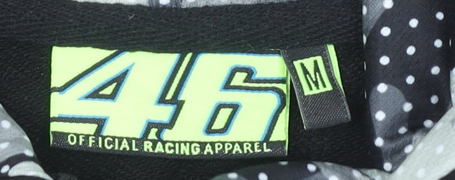 46 Racing Men's Black M Full Zip Hoodie