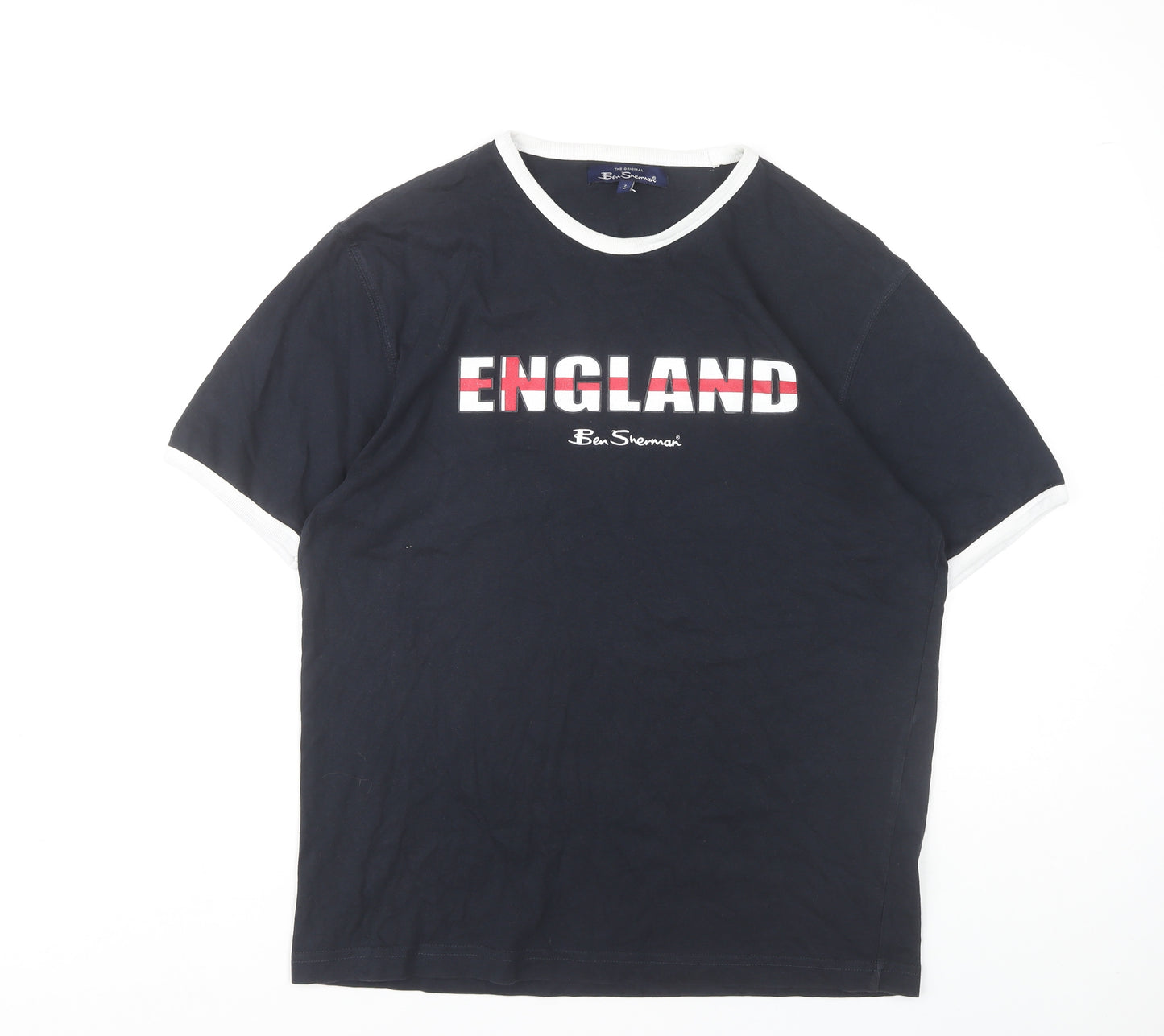 Ben Sherman Men's England T-Shirt M Black Graphic