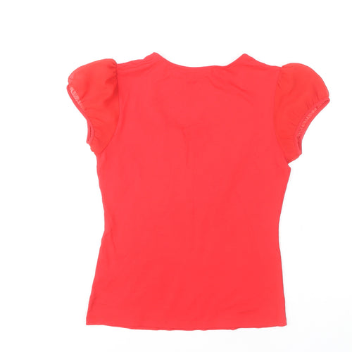 Planet Red XS Women's Puff Sleeve T-Shirt