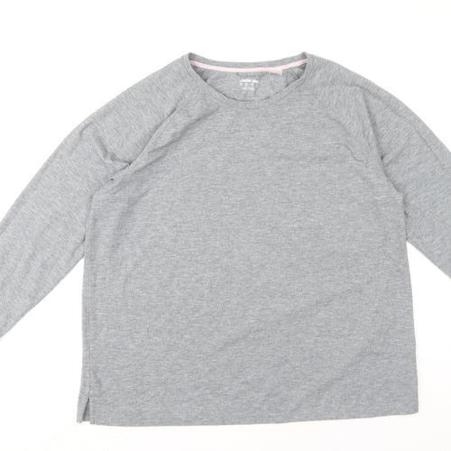 Lands' End Women's Grey XL Long Sleeve T-Shirt