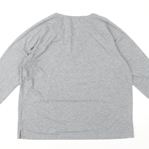 Lands' End Women's Grey XL Long Sleeve T-Shirt