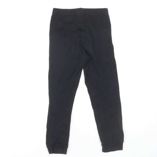 H&M Girls Black Trousers, Cotton, Size 5-6 Years