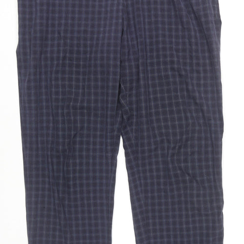 Marks & Spencer Women's Multicoloured Check Trousers UK 18