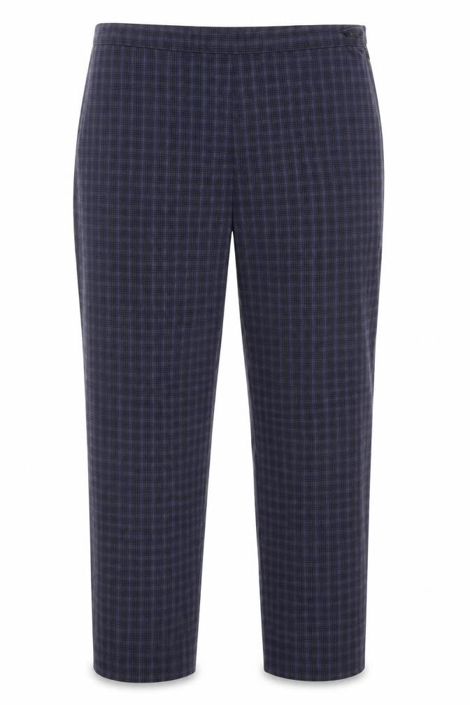 Front view of Marks & Spencer Women's Multicoloured Check Trousers UK 18