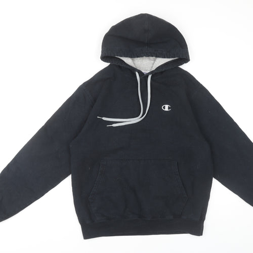 Champion Unisex Black Pullover Hoodie Small