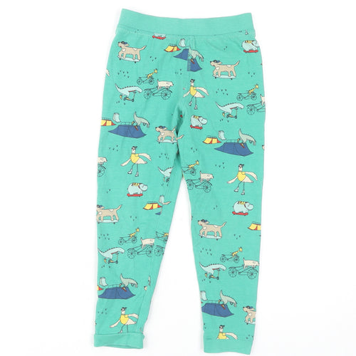 Marks and Spencer Boys Green Cartoon Lounge Pants 4-5 Years