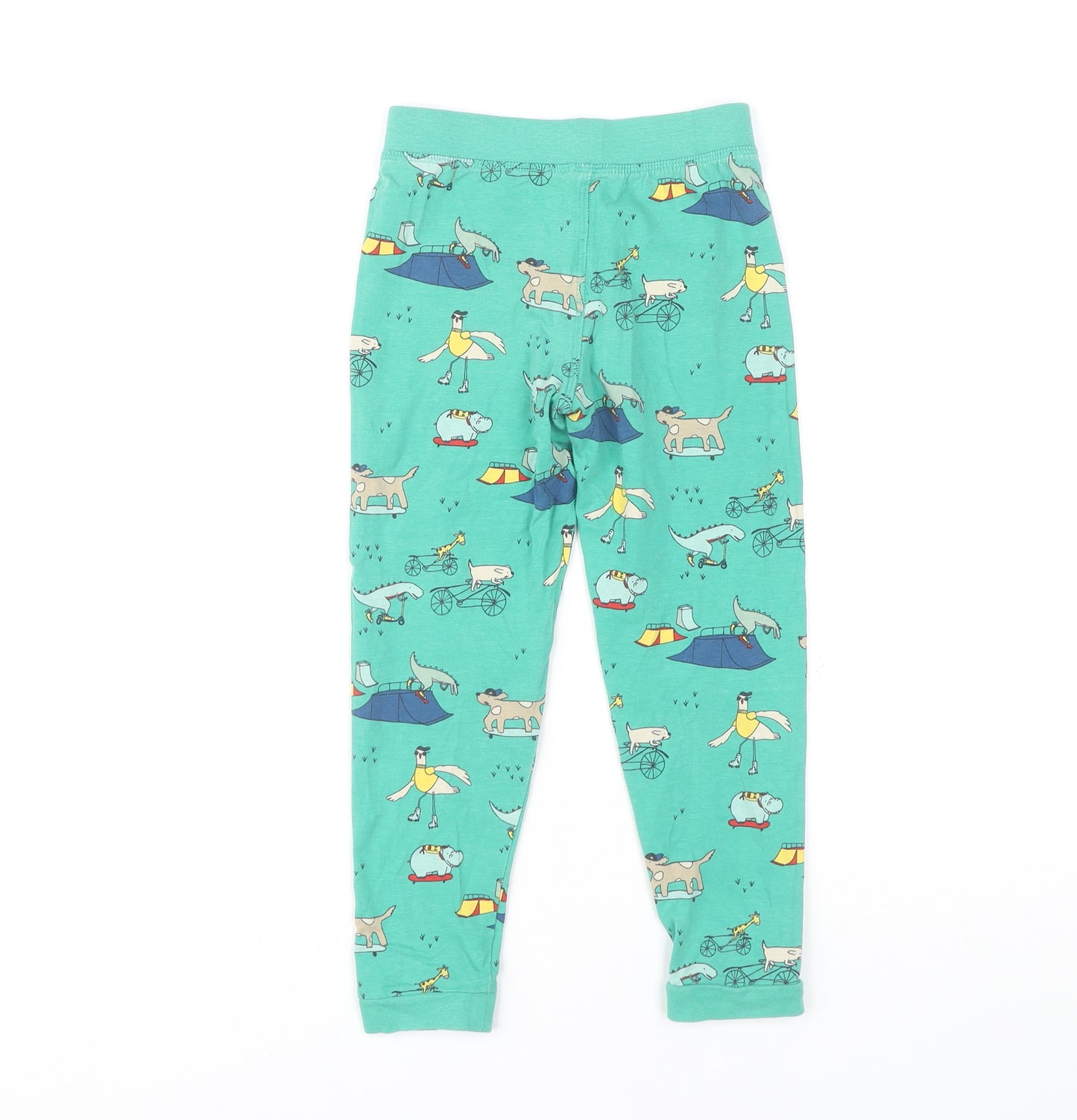 Marks and Spencer Boys Green Cartoon Lounge Pants 4-5 Years