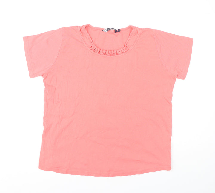 Isle Women's Pink T-Shirt Size L Round Neck Casual