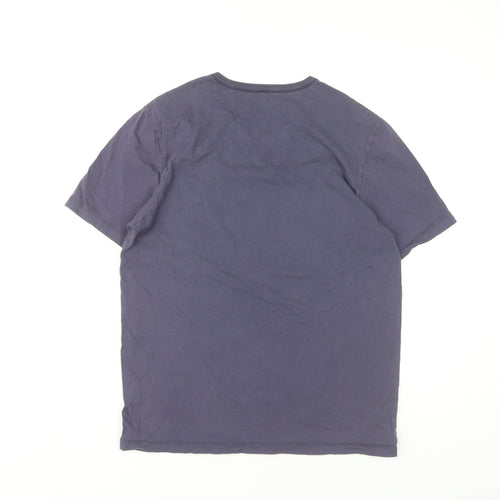 Hugo Boss Men's Grey M Short Sleeve T-Shirt, Logo Accent
