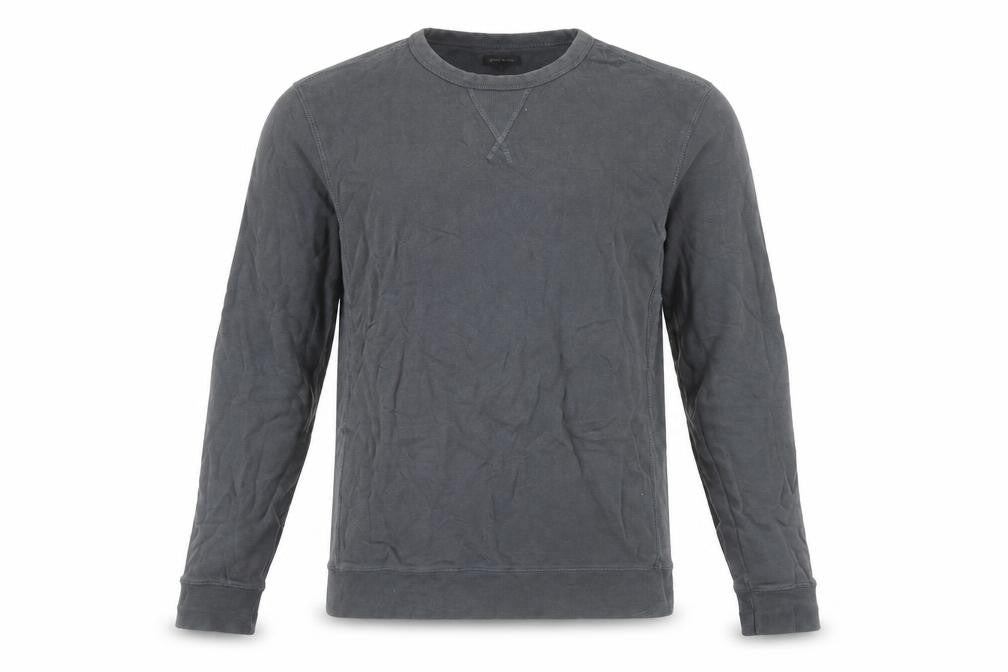Front view of River Island Men's Grey Pullover Sweatshirt M