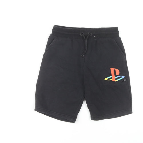 George Boys Black PlayStation Sweat Shorts 10-11 Years