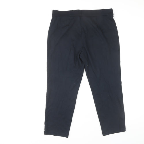 Marks and Spencer Women's Black Straight Trousers Size 14