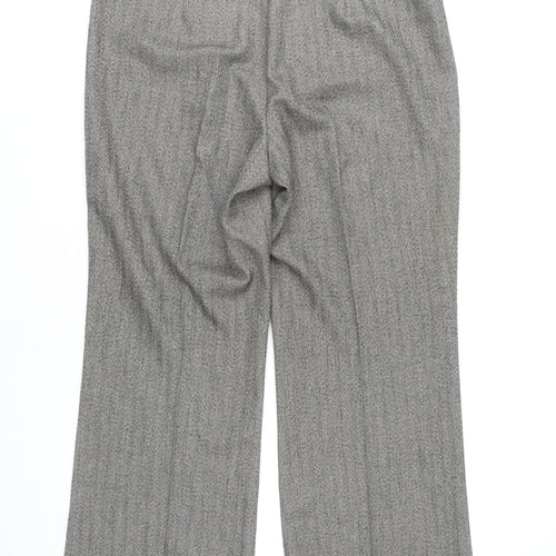 Marks and Spencer Women’s Grey Herringbone Trousers Size 14