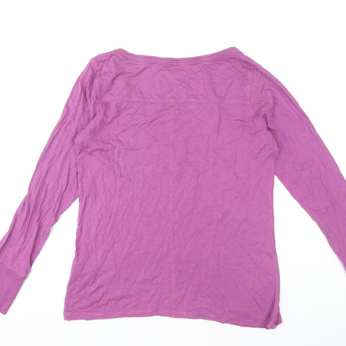 Fat Face Women's Purple Long Sleeve Basic T-Shirt Size 14