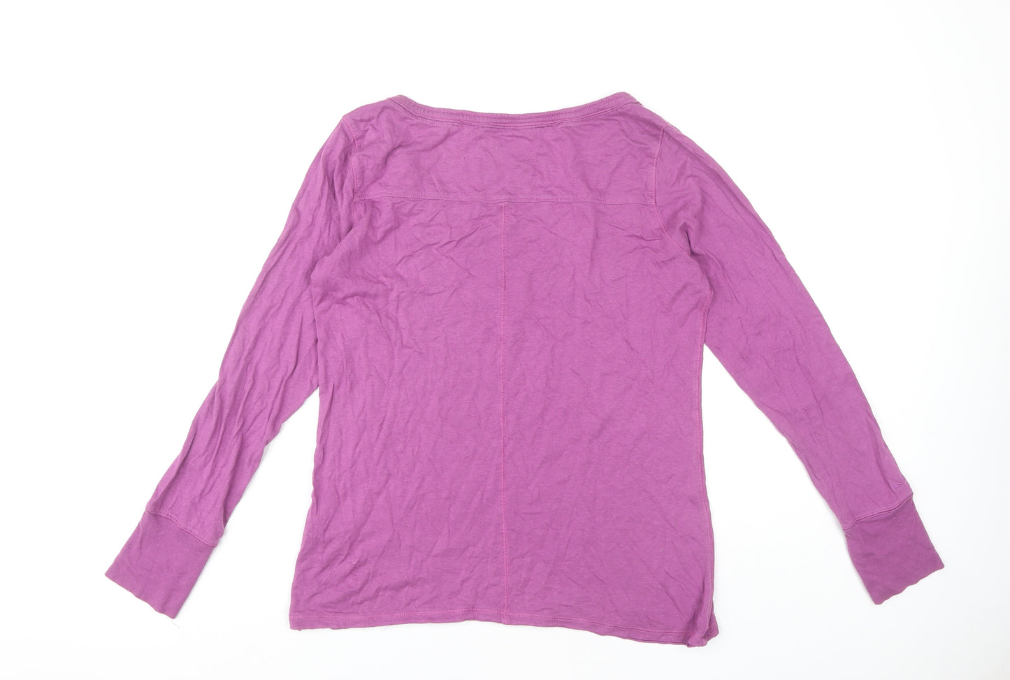 Fat Face Women's Purple Long Sleeve Basic T-Shirt Size 14