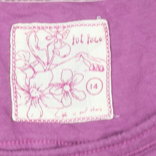 Fat Face Women's Purple Long Sleeve Basic T-Shirt Size 14