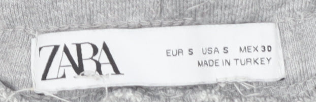 Zara Men's Grey Jogger Trousers, Size S, Casual