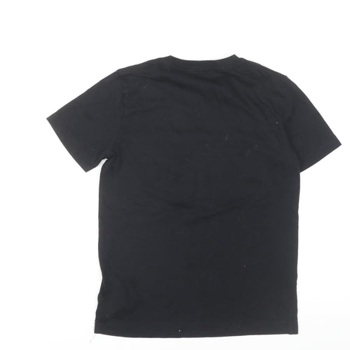 Jordan Boys Black T-Shirt, Size 10-12, Iconic Logo, Casual Wear