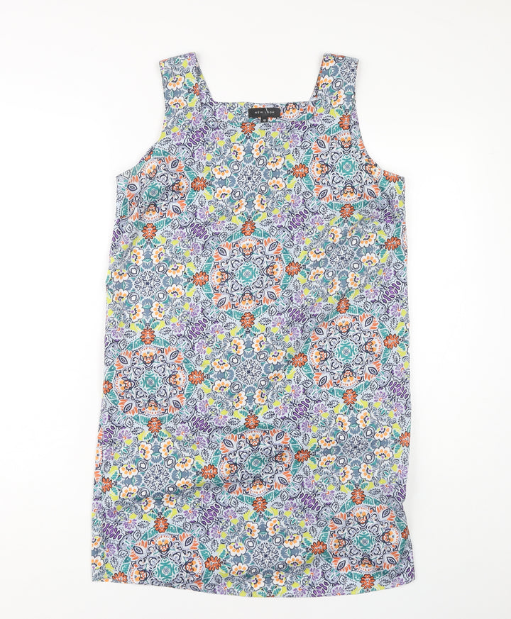 New Look Women's Multicoloured Floral Dress Size 12