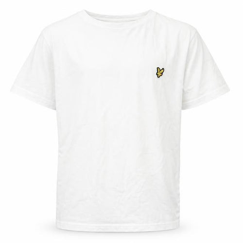 Lyle & Scott Boys White Cotton T-Shirt, Size 10-11, Logo Accent
