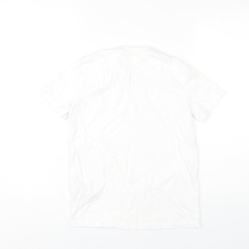 Lyle & Scott Boys White Cotton T-Shirt, Size 10-11, Logo Accent