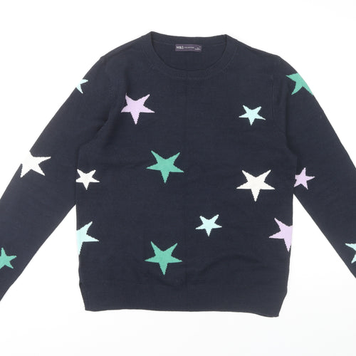 Marks and Spencer Women's Star Jumper UK 12 Multicoloured