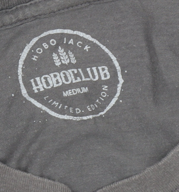 Hobo Jack Men's Grey T-Shirt, Medium, Limited Edition